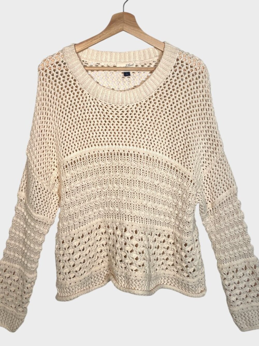 UNIVERSAL THREAD Sweater LARGE Cream Casual Neutral